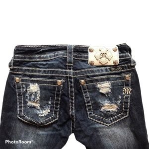 Miss Me Slim Boot Jeans Sz 23 JE84125B2R/DK 238B